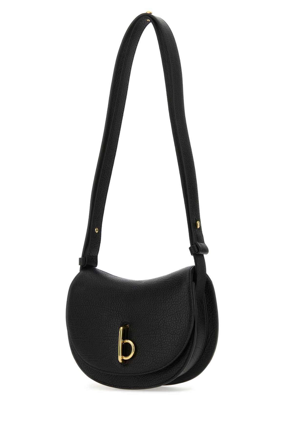 Burberry Women Black Leather Mini Rocking Horse Shoulder Bag DestGlow