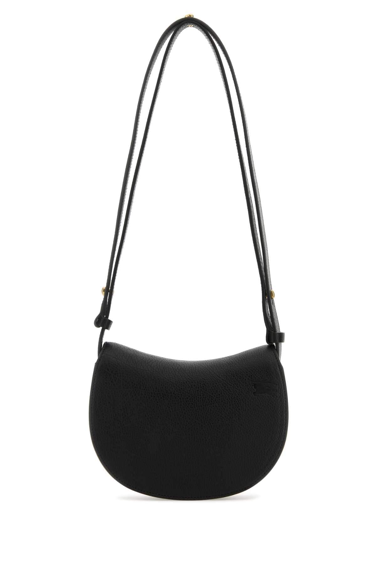 Burberry Women Black Leather Mini Rocking Horse Shoulder Bag DestGlow