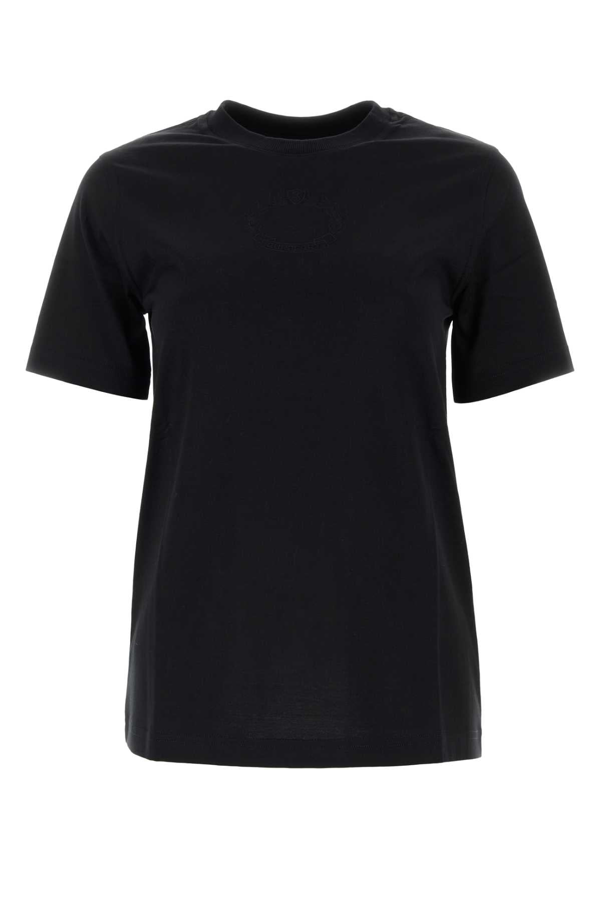 Burberry Women Black Cotton T-Shirt by Luosophy