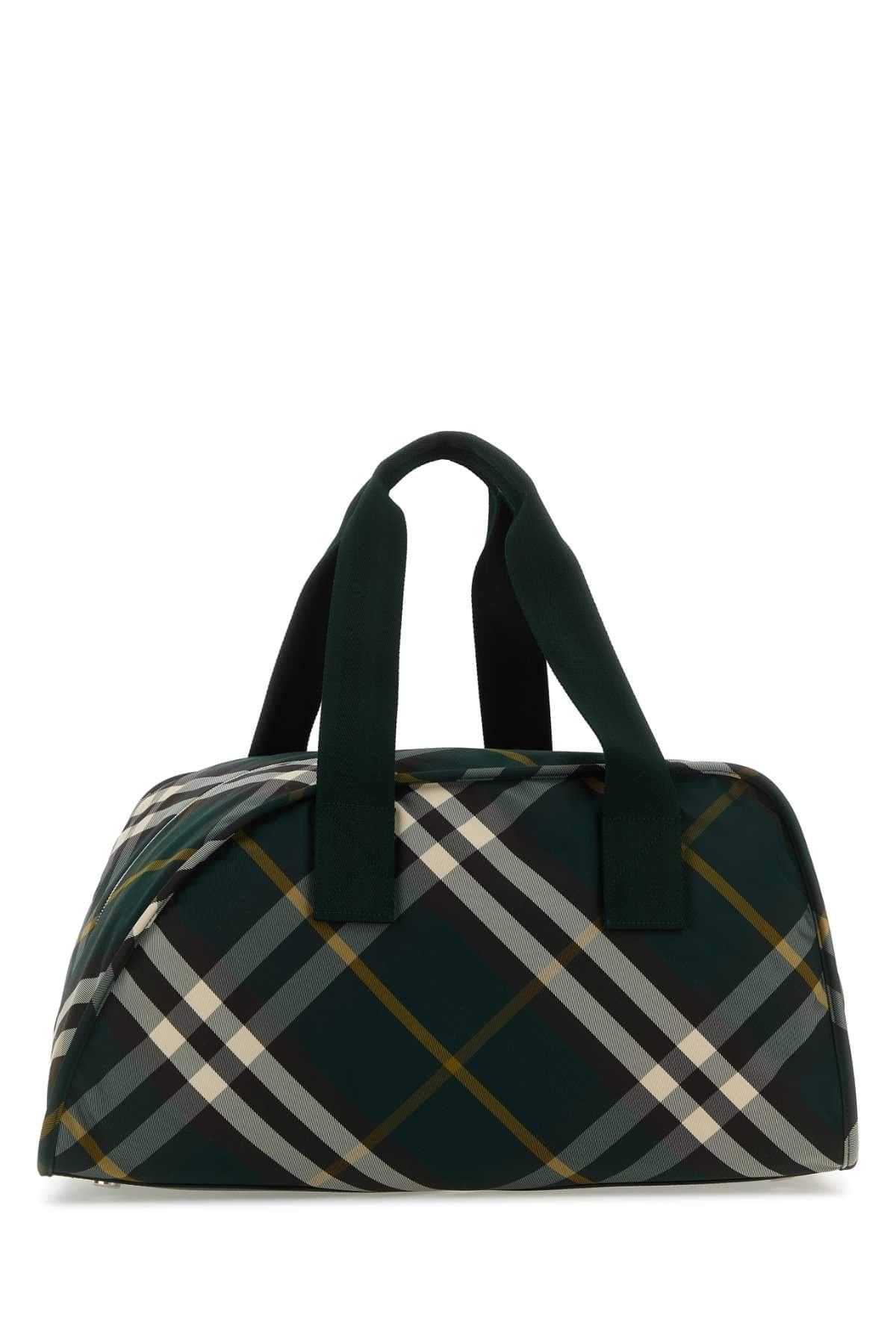 Burberry Men Printed Nylon Shield Travel Bag DestGlow