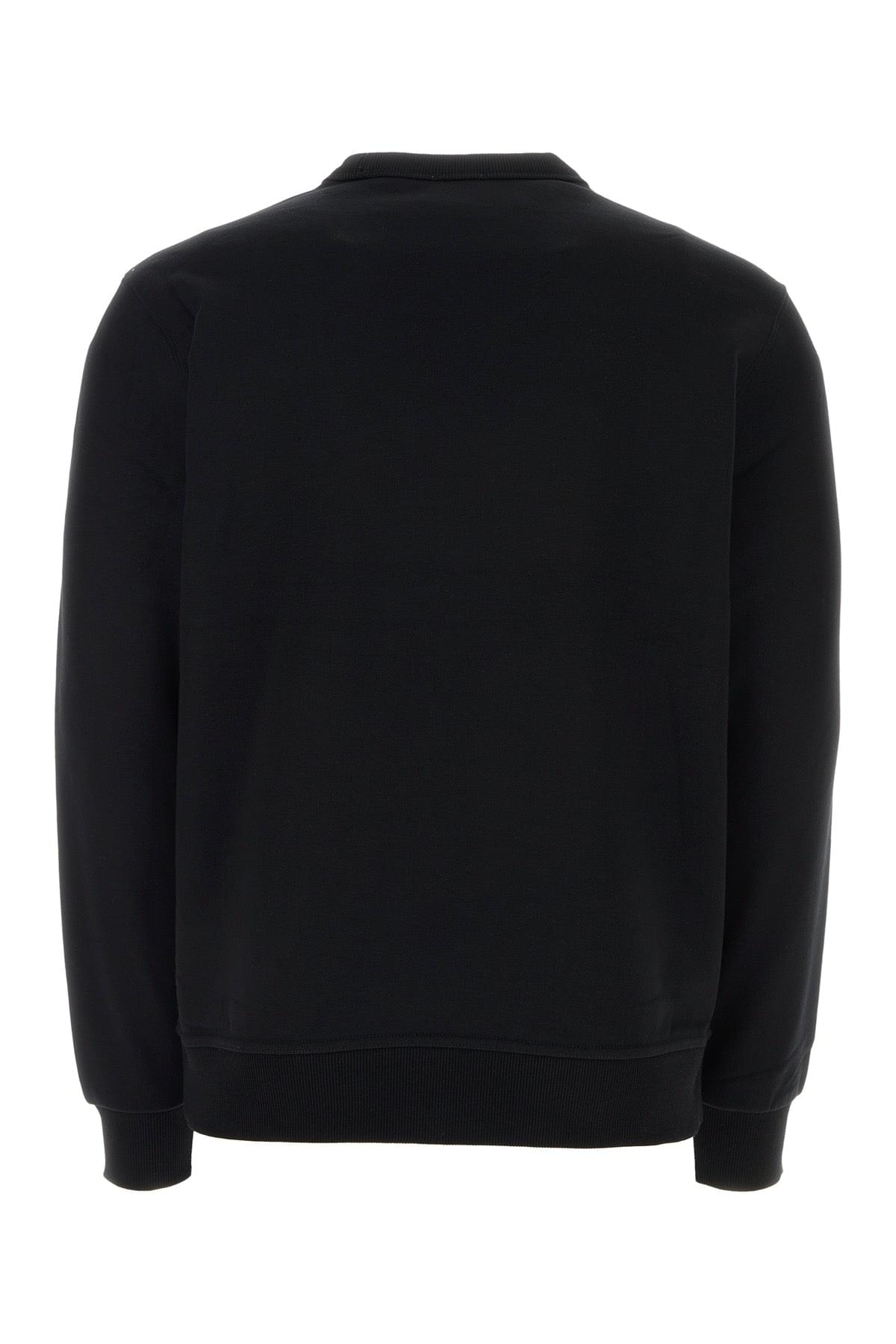Burberry Men Black Stretch Cotton Oversize Sweater DestGlow