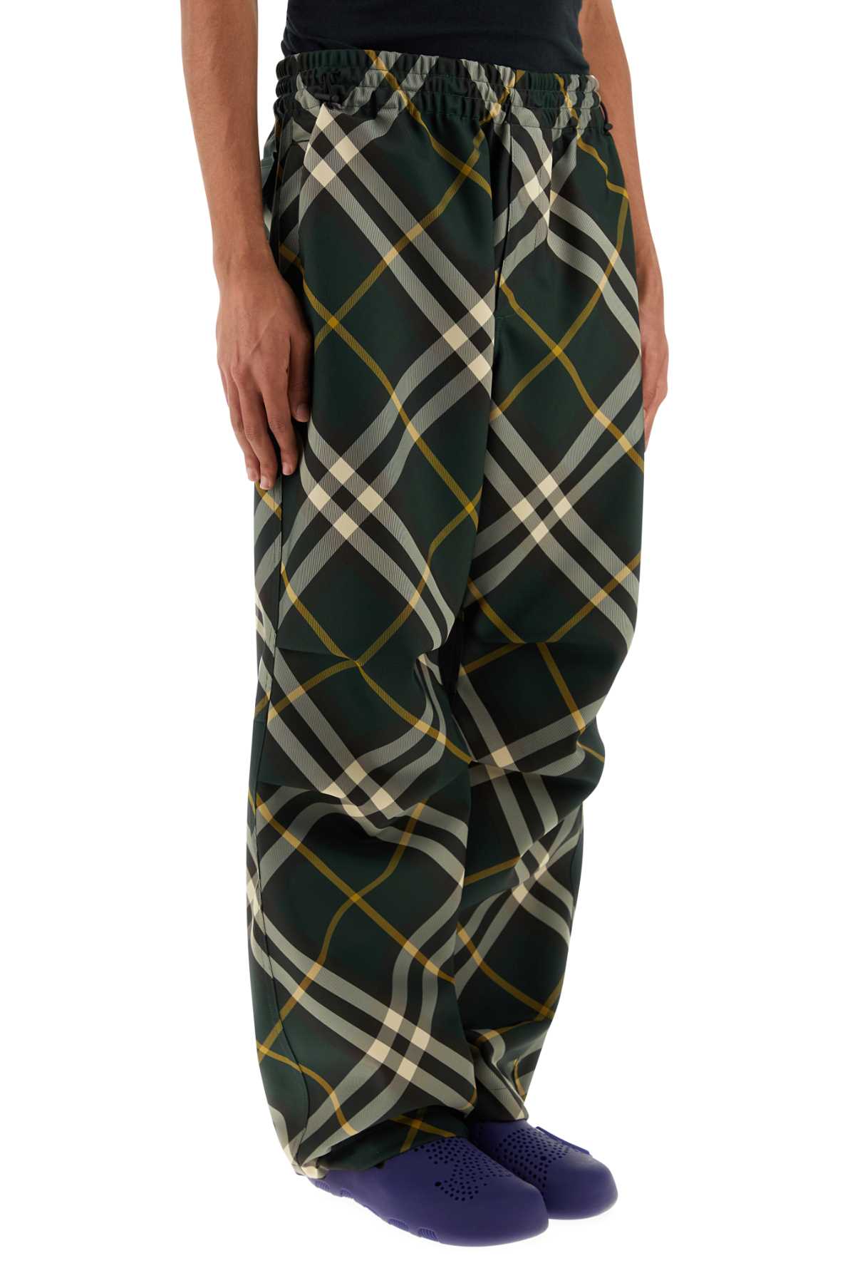 Burberry Men Embroidered Polyester Pant DestGlow