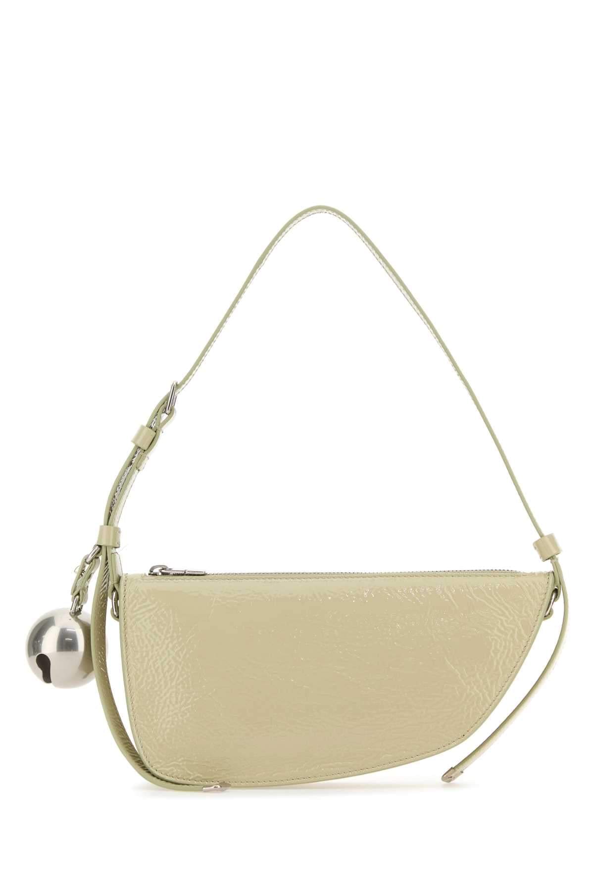 Burberry Women Pastel Green Leather Knight Small Shoulder Bag DestGlow