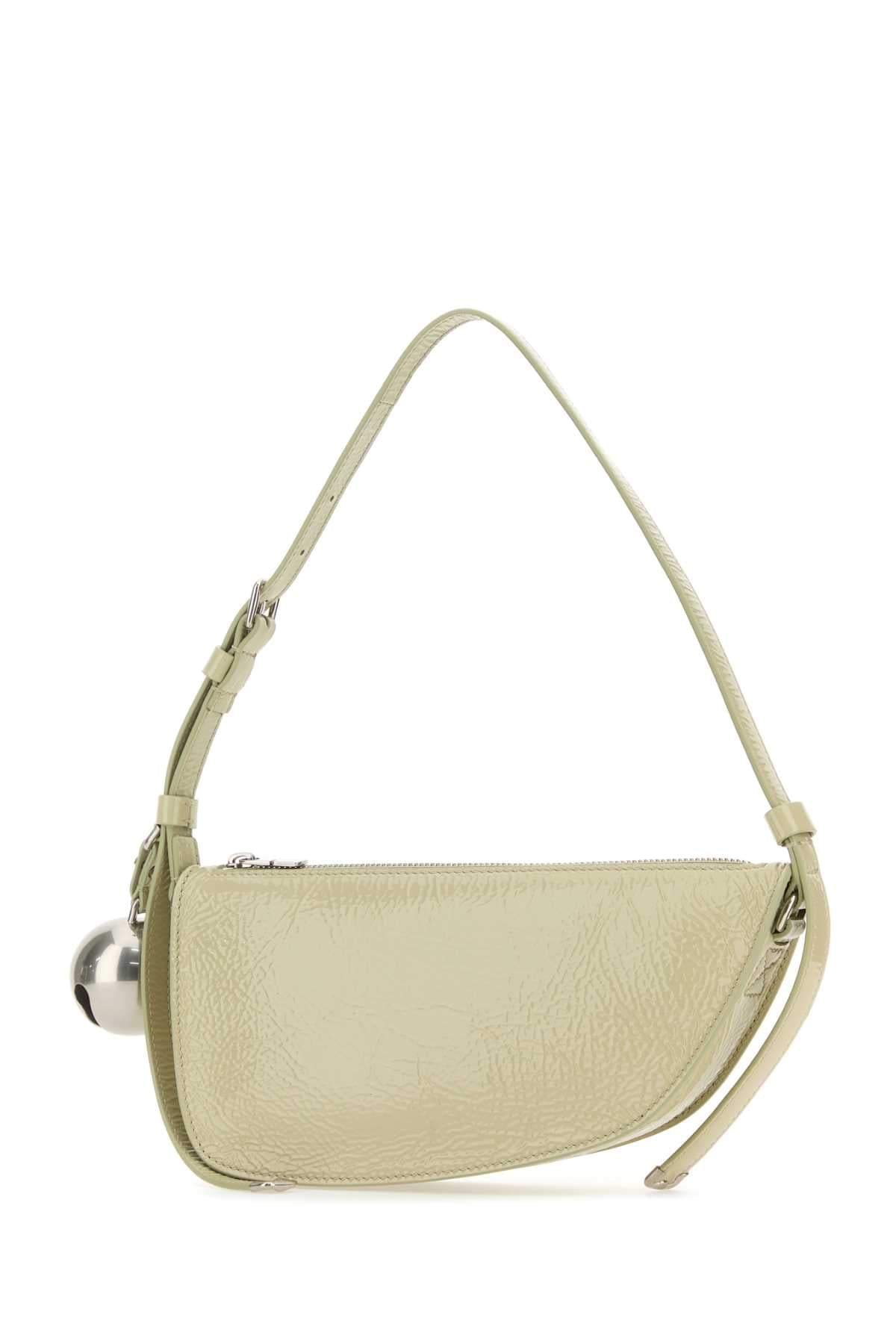 Burberry Women Pastel Green Leather Knight Small Shoulder Bag DestGlow