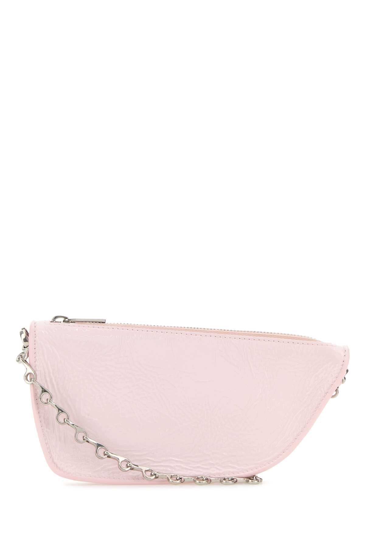 Burberry Women Pastel Pink Leather Micro Shield Shoulder Bag DestGlow