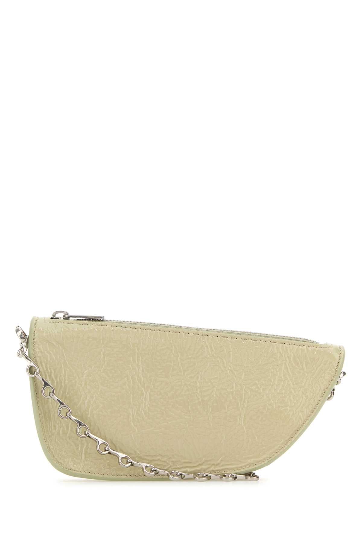 Burberry Women Pastel Green Leather Micro Shield Crossbody Bag DestGlow