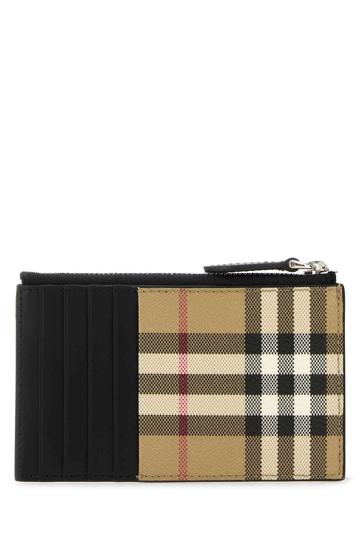 Burberry Men Printed Canvas Card Holder DestGlow