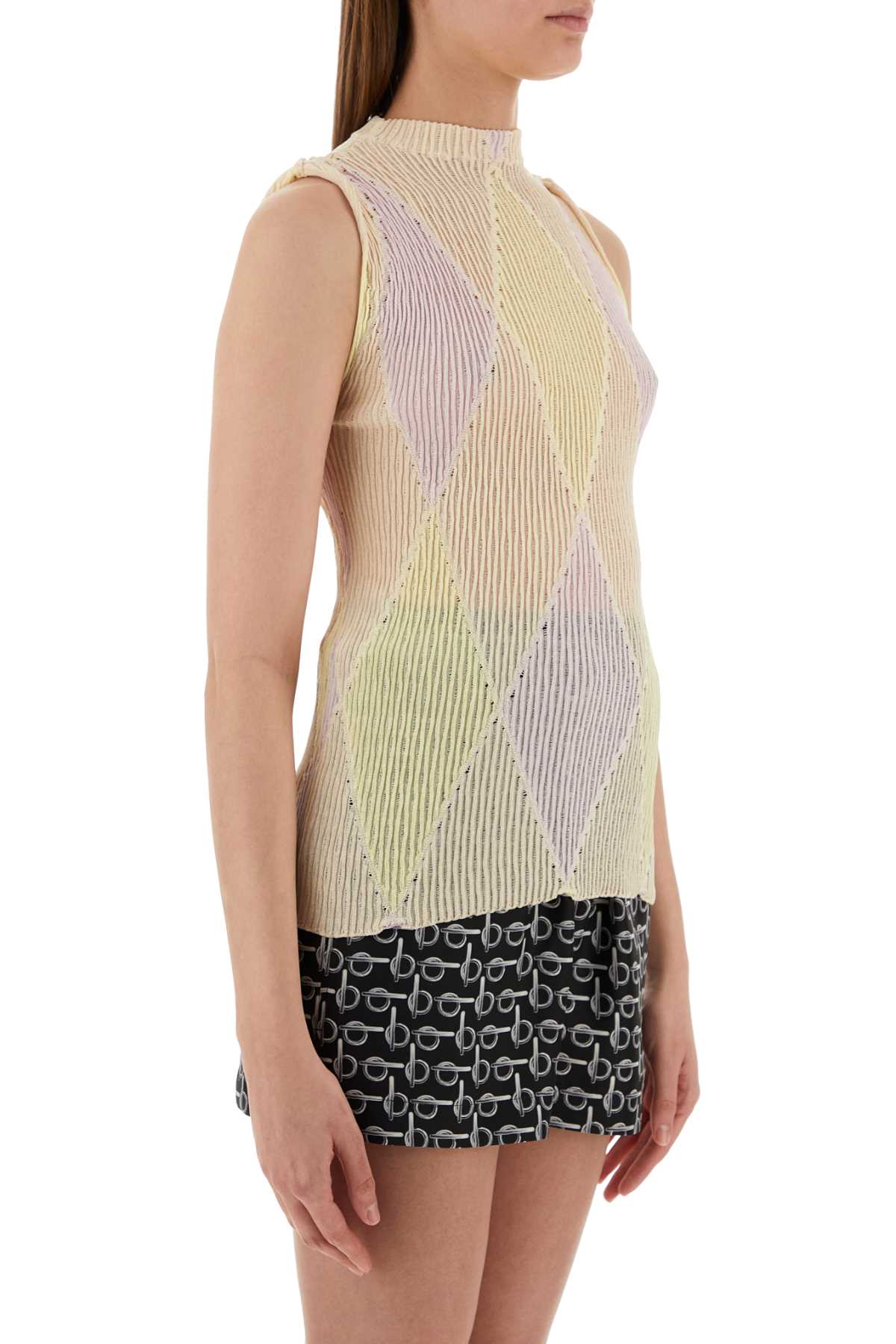 Burberry Women Embroidered Cotton Blend Top DestGlow