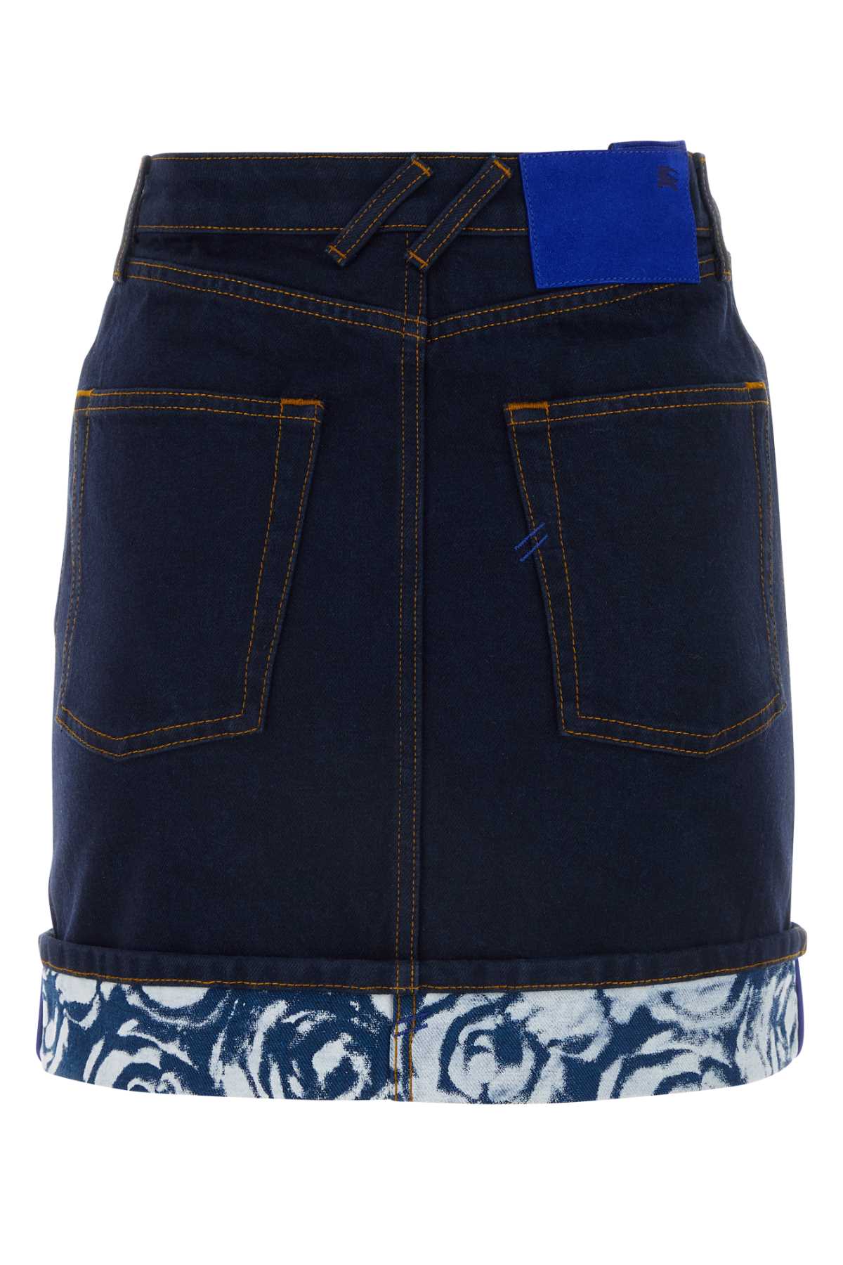 Burberry Women Dark Blue Denim Mini Skirt DestGlow
