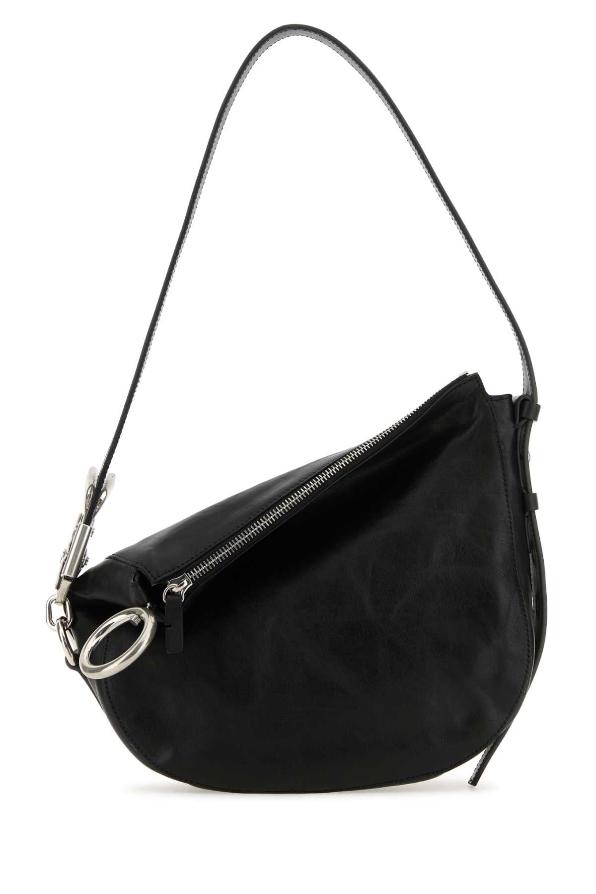 Burberry Women Black Leather Knight Small Shoulder Bag DestGlow
