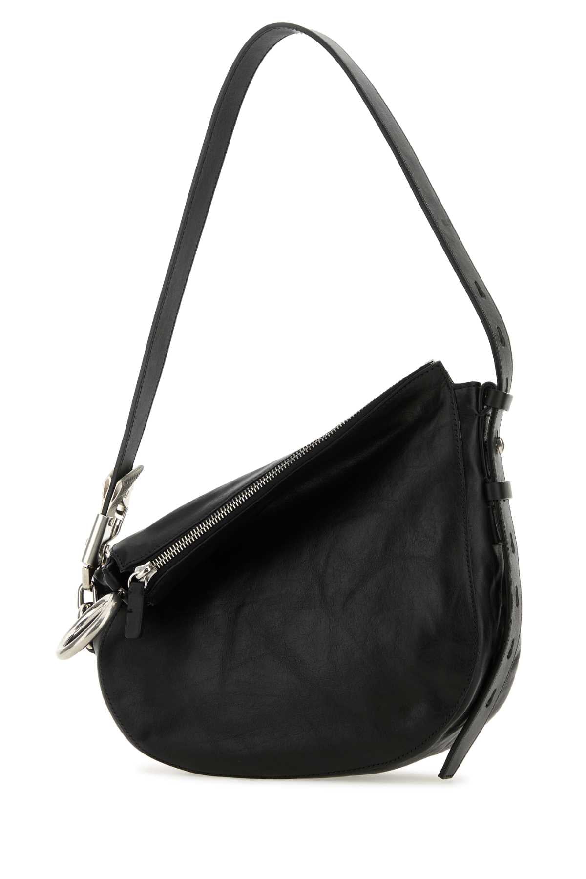 Burberry Women Black Leather Knight Small Shoulder Bag DestGlow