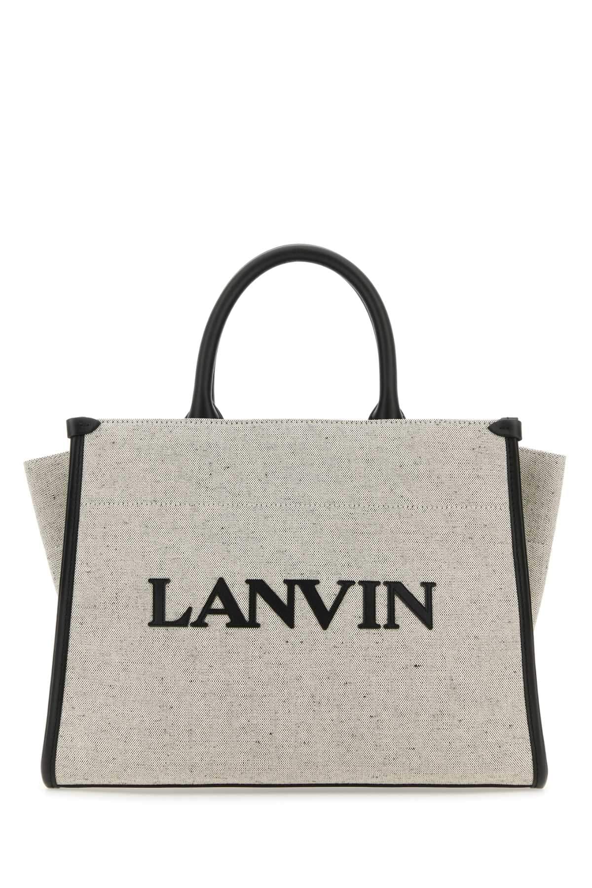Lanvin Women Two-Tone Canvas Small In & Out Shopping Bag DestGlow