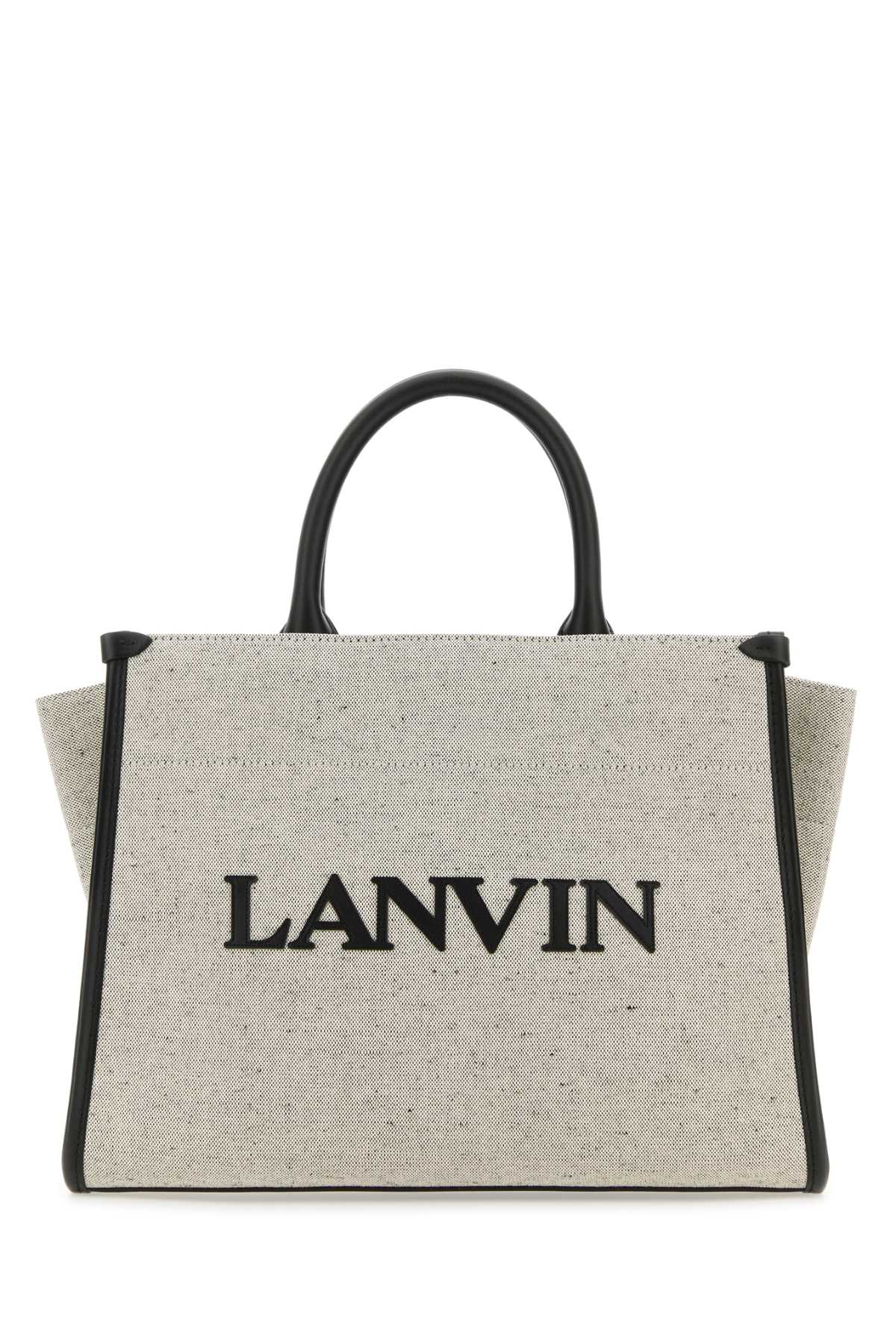 Lanvin Women Two-Tone Canvas Small In & Out Shopping Bag by Luosophy