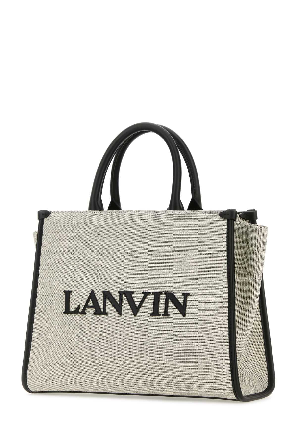 Lanvin Women Two-Tone Canvas Small In & Out Shopping Bag DestGlow