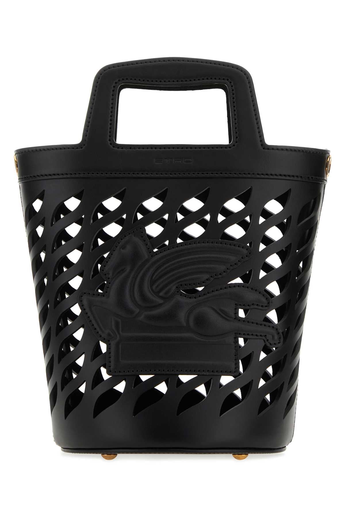 Etro Women Black Leather Coffa Bucket Bag by Luosophy