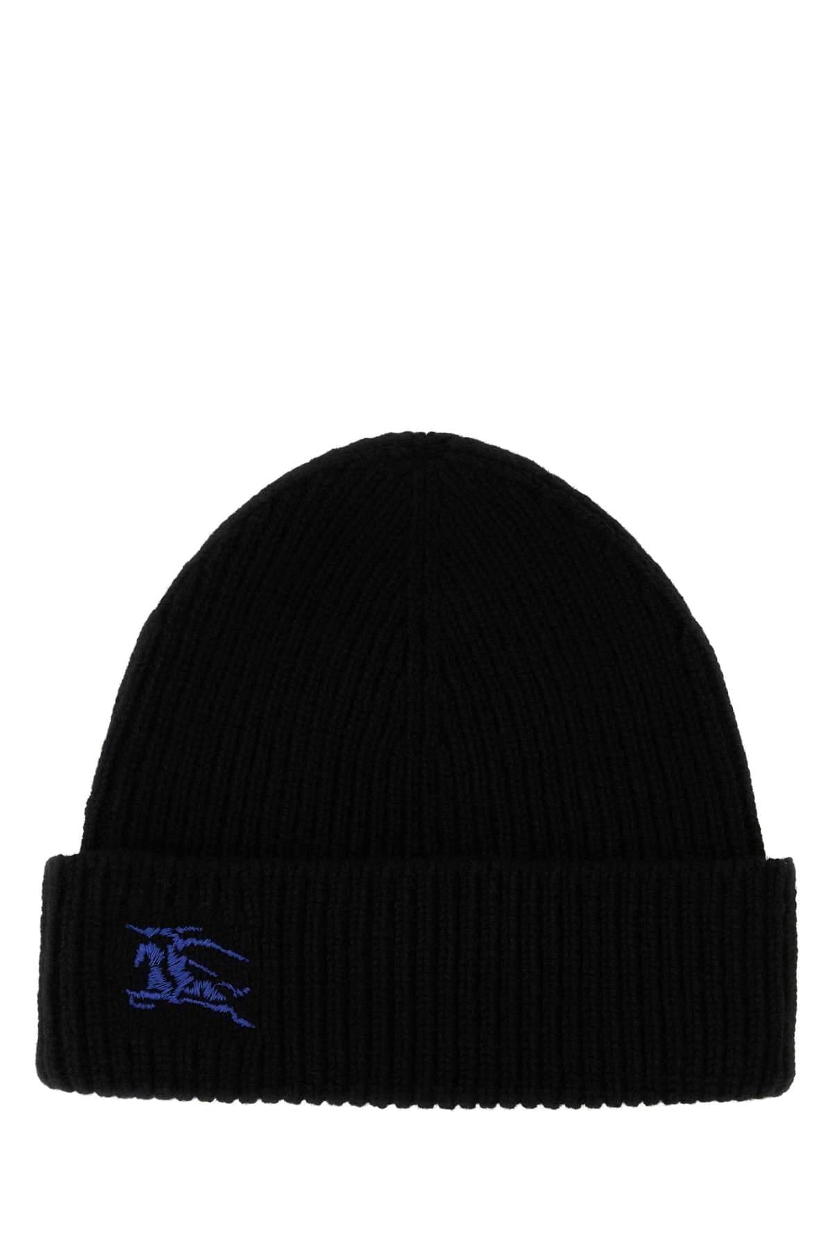 Burberry Women Black Cashmere Beanie Hat DestGlow
