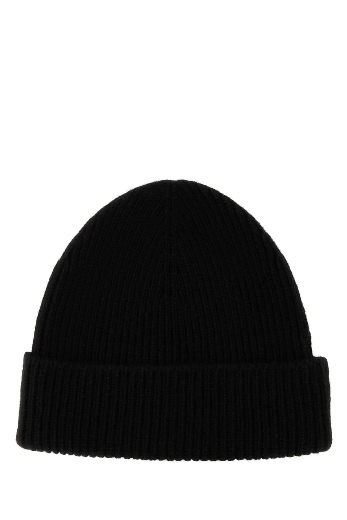 Burberry Women Black Cashmere Beanie Hat DestGlow