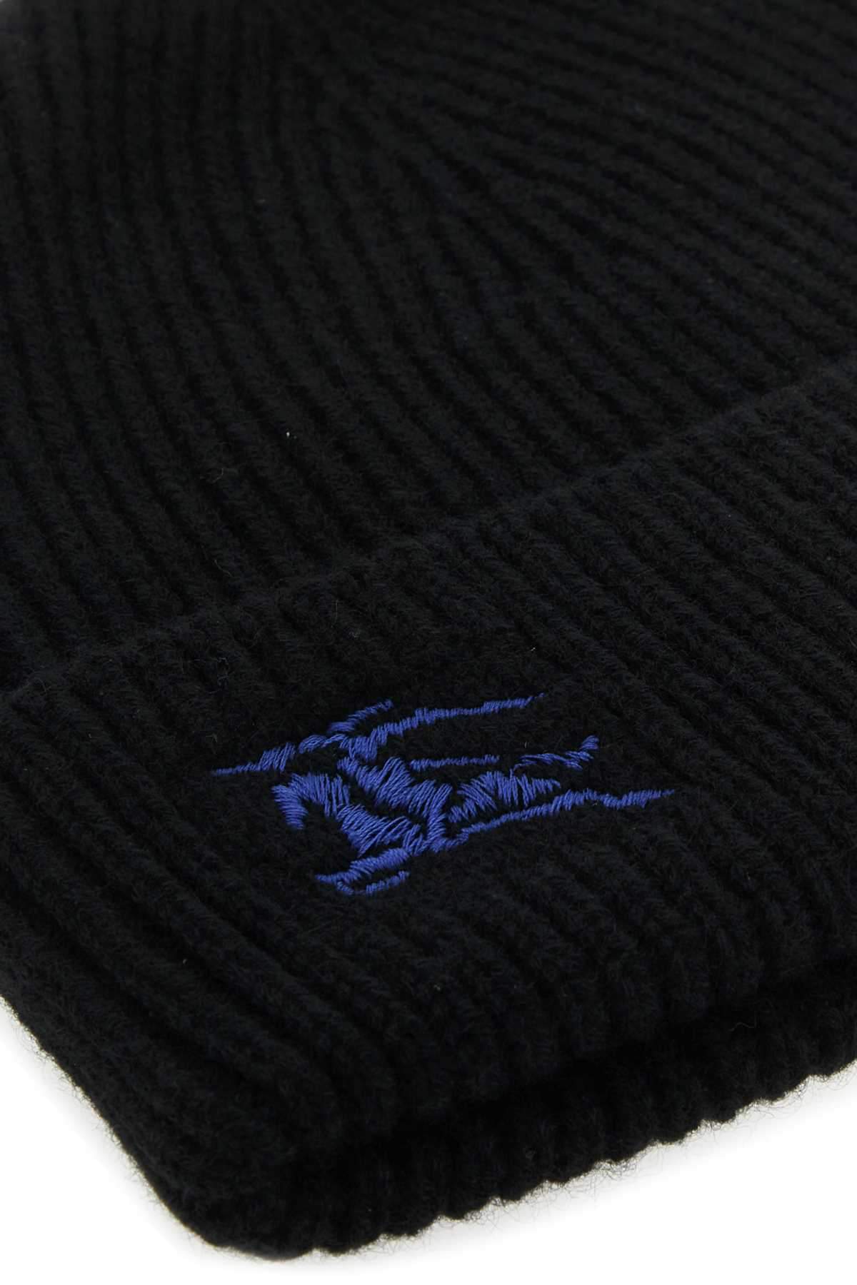 Burberry Women Black Cashmere Beanie Hat DestGlow