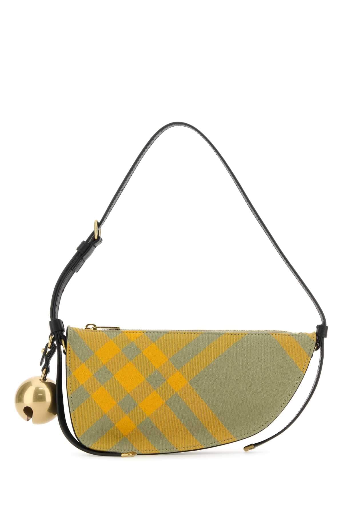 Burberry Women Embroidered Canvas Mini Shield Shoulder Bag DestGlow