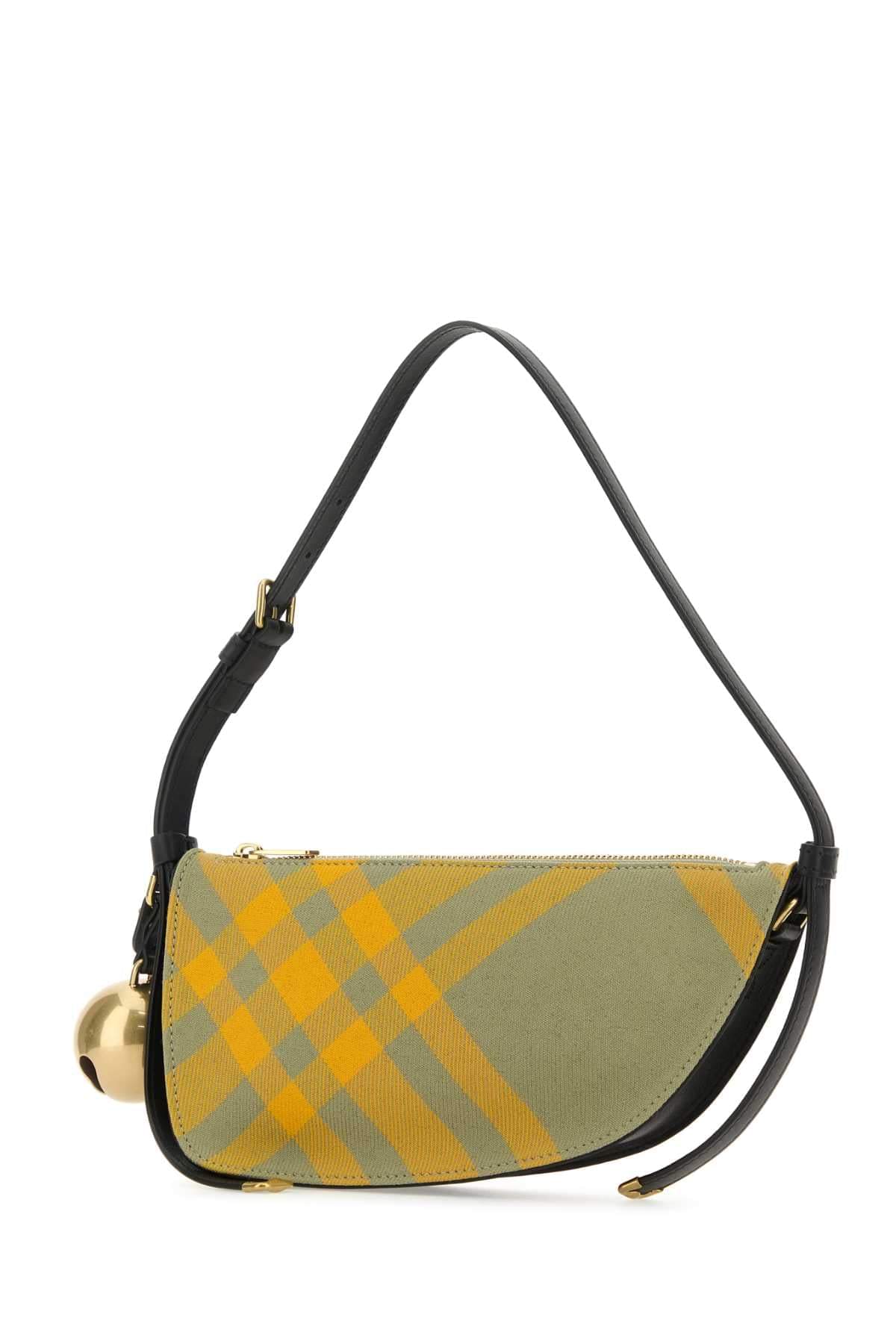 Burberry Women Embroidered Canvas Mini Shield Shoulder Bag DestGlow