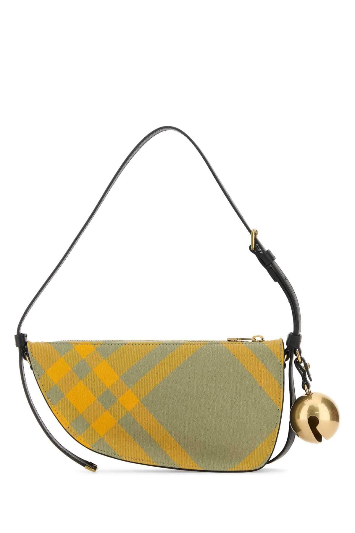 Burberry Women Embroidered Canvas Mini Shield Shoulder Bag DestGlow