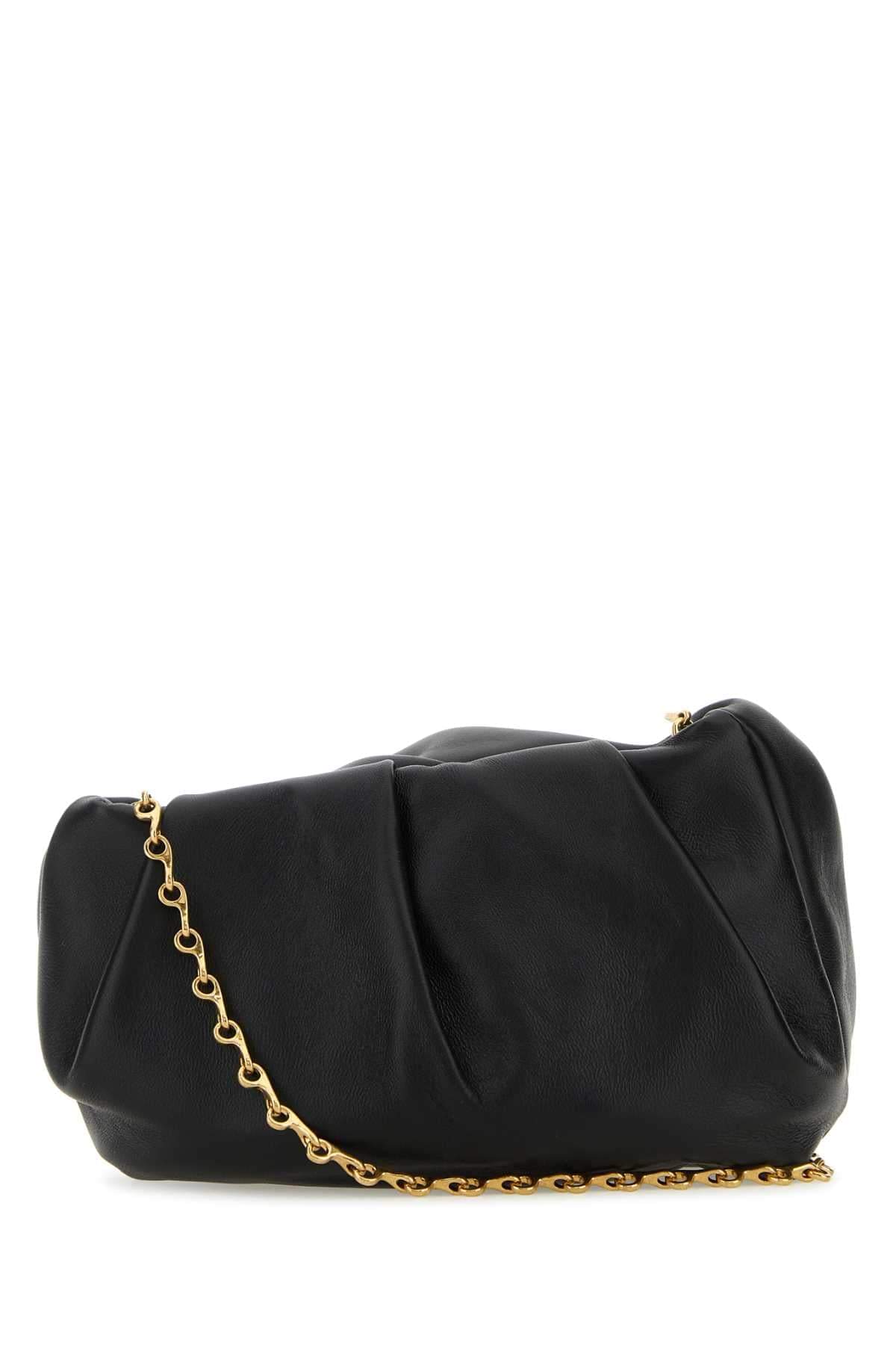 Burberry Women Black Nappa Leather Rose Clutch DestGlow