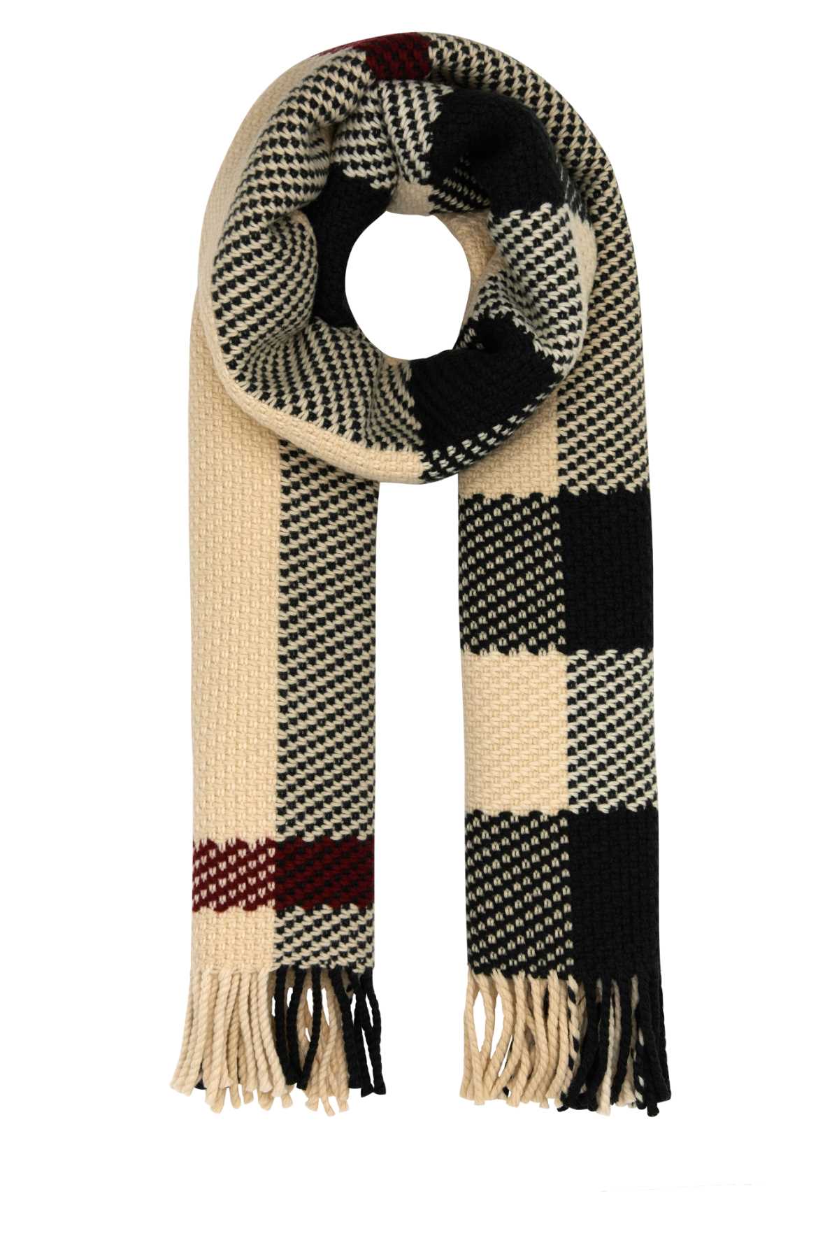 Burberry Women Embroidered Wool Scarf DestGlow