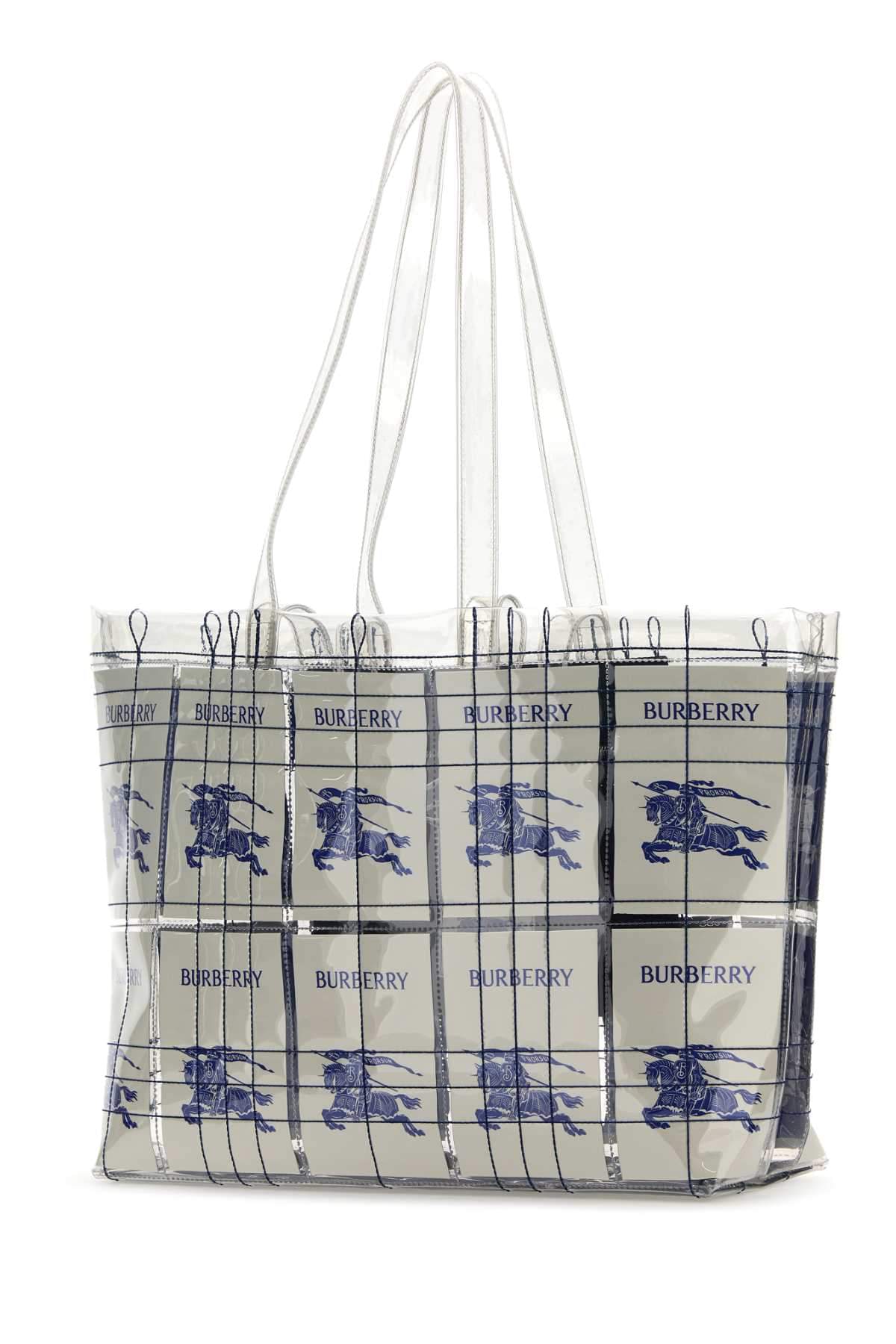 Burberry Men Embroidered Pvc Shopping Bag DestGlow