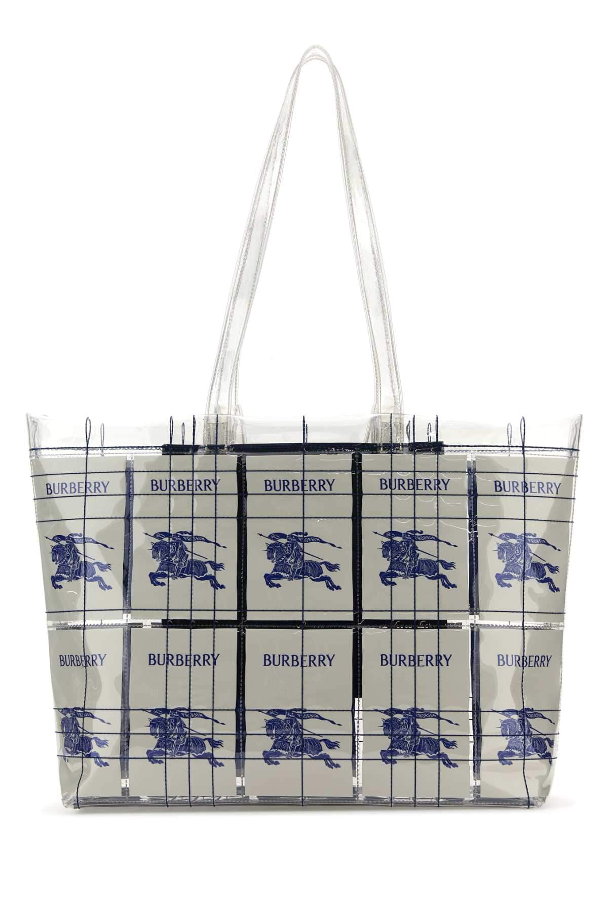 Burberry Men Embroidered Pvc Shopping Bag DestGlow