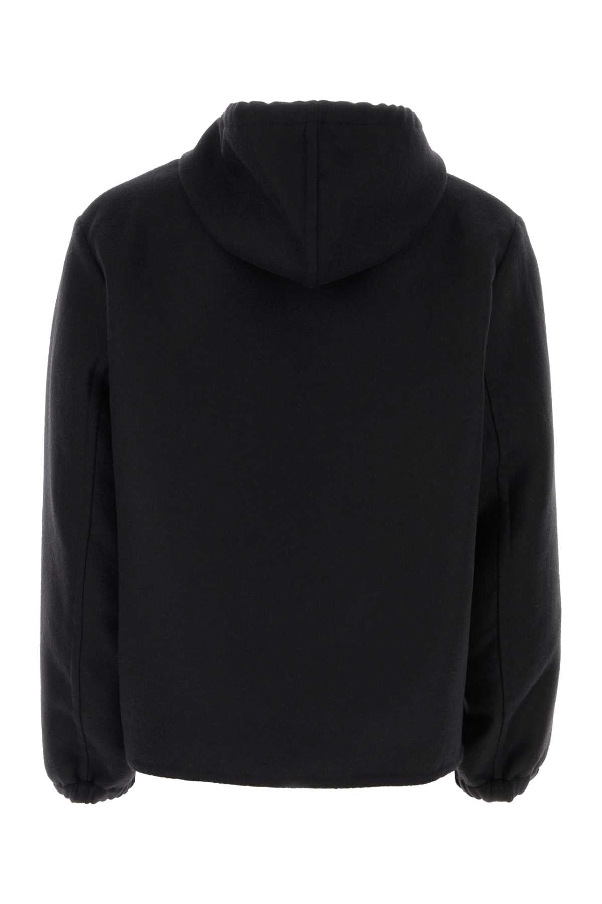 Givenchy Men Black Wool Blend Sweatshirt by Luosophy