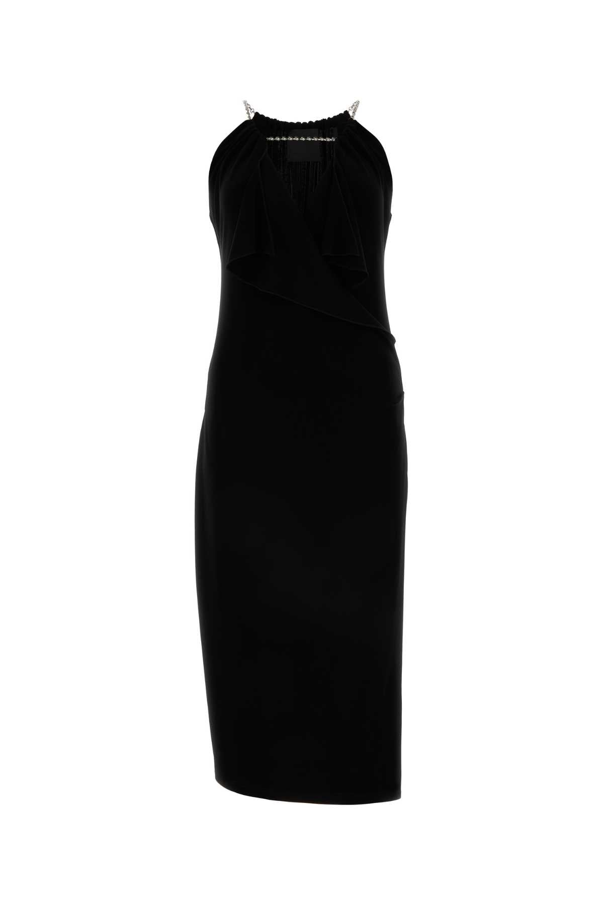 Givenchy Women Black Viscose Dress DestGlow