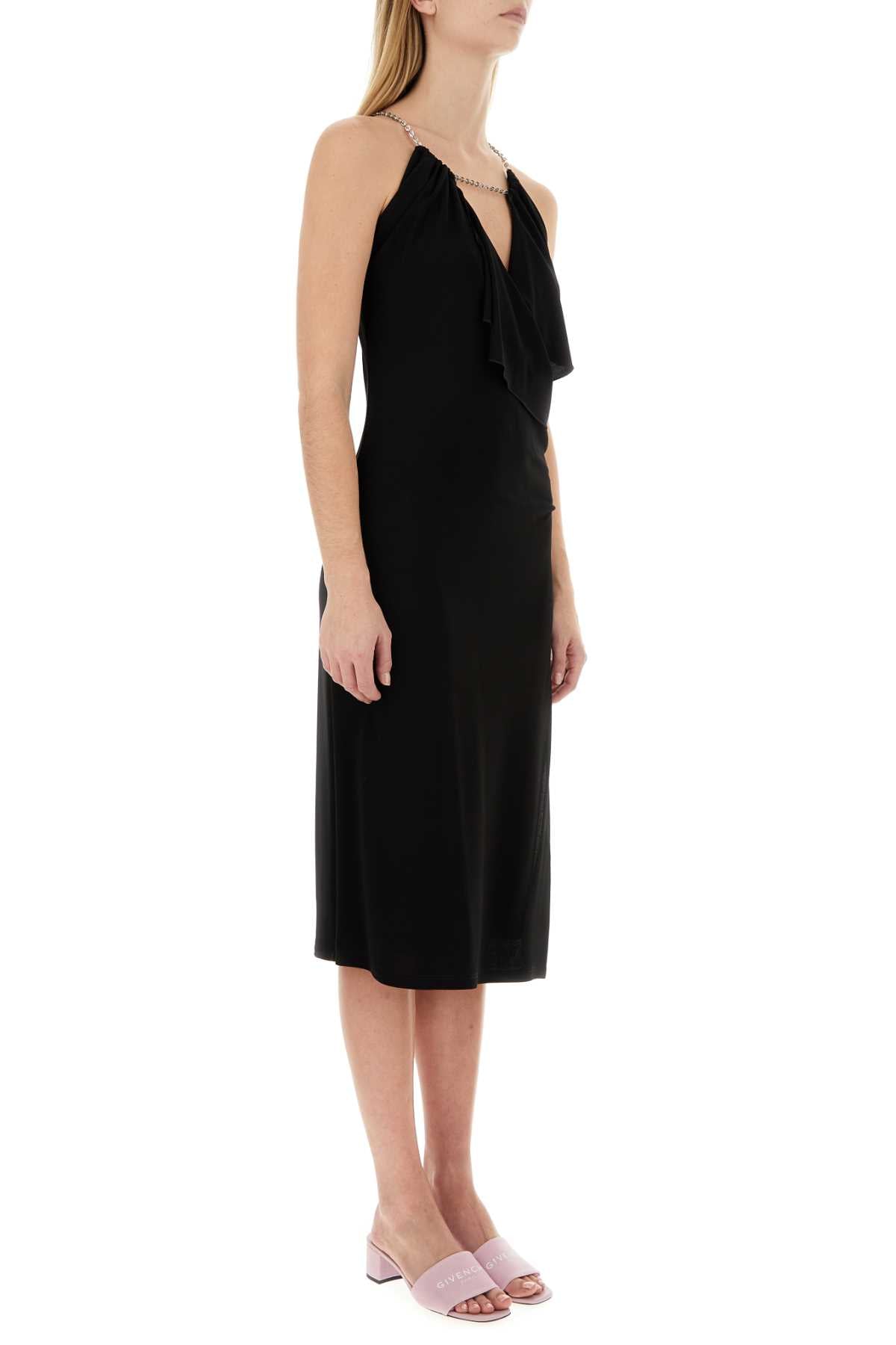 Givenchy Women Black Viscose Dress DestGlow
