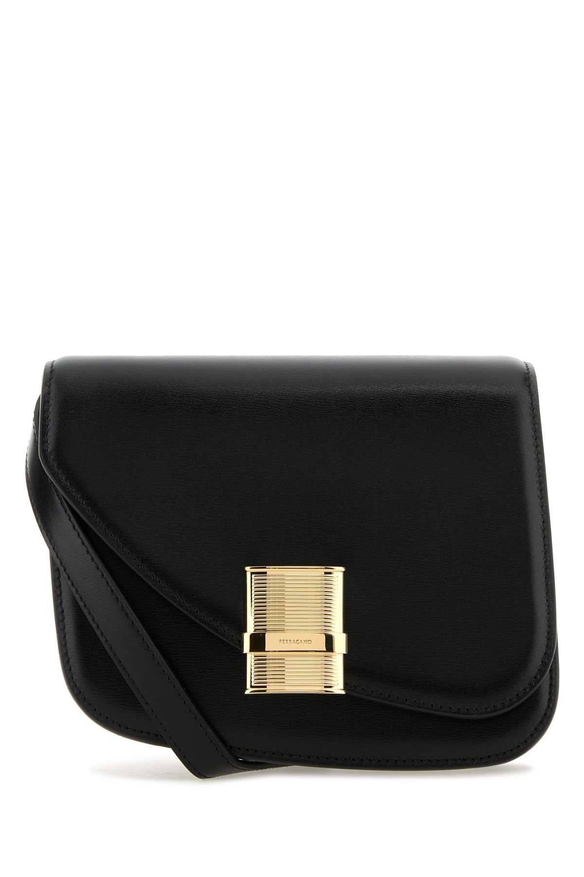 Salvatore Ferragamo Women Black Leather Crossbody Bag DestGlow