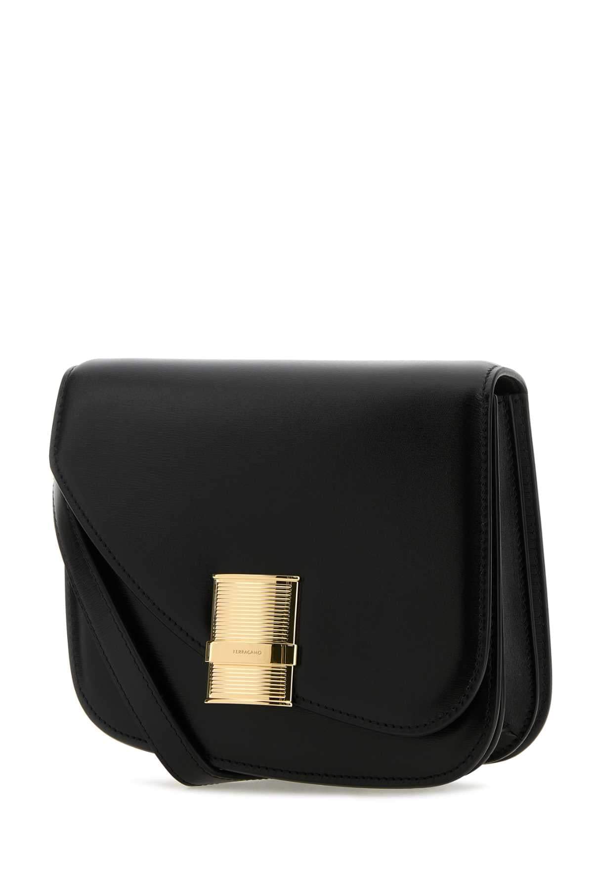 Salvatore Ferragamo Women Black Leather Crossbody Bag DestGlow