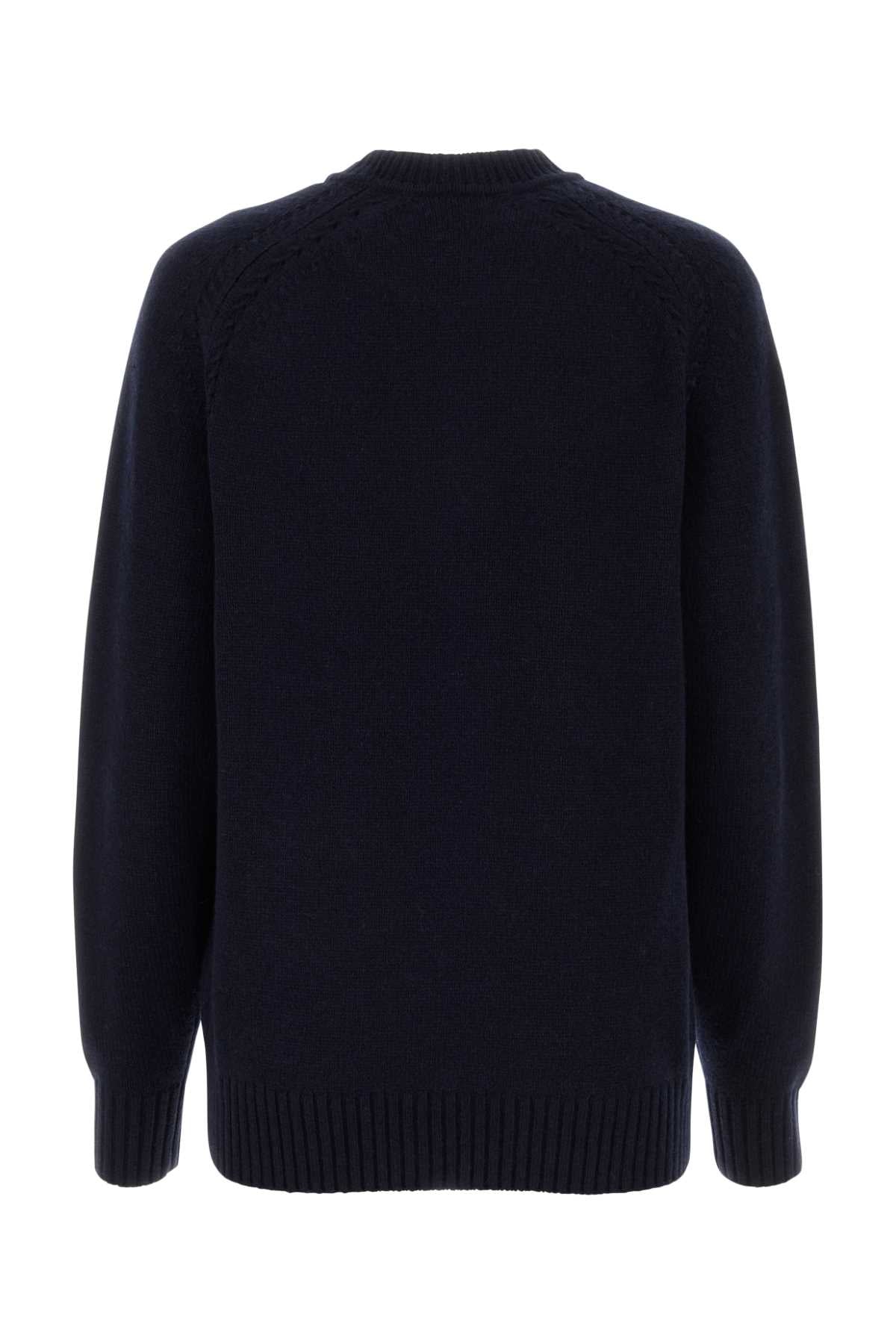 Chloe Women Midnight Blue Cashmere Blend Oversize Sweater DestGlow
