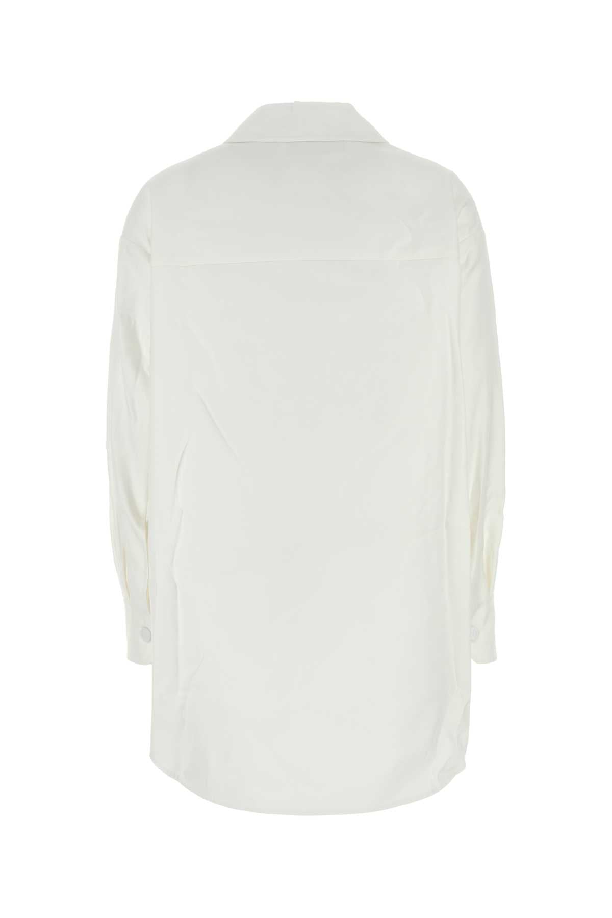 Valentino Garavani Women White Cotton Blend Oversize Jacket DestGlow