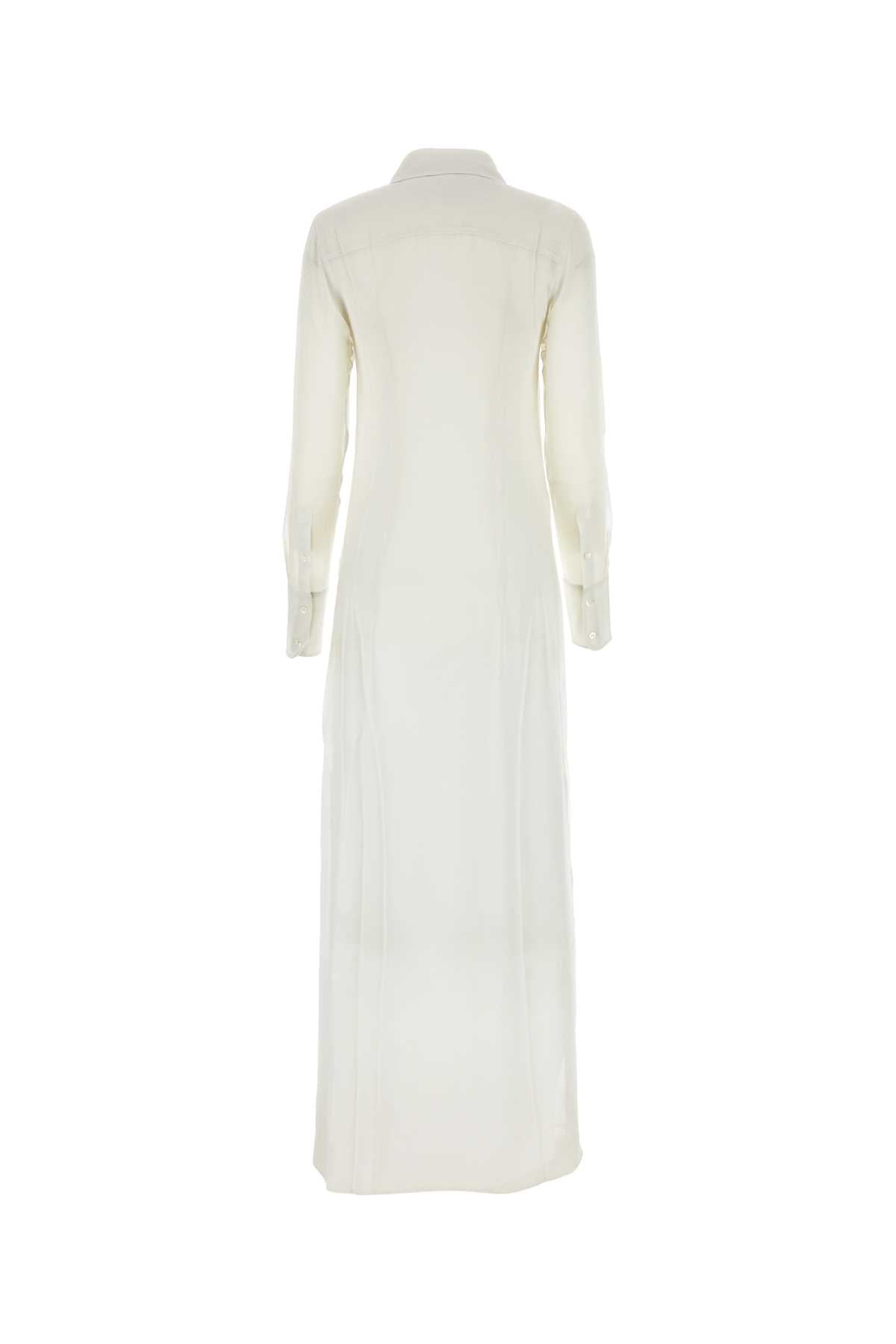 Ami Women Chalk Crepe Shirt Dress