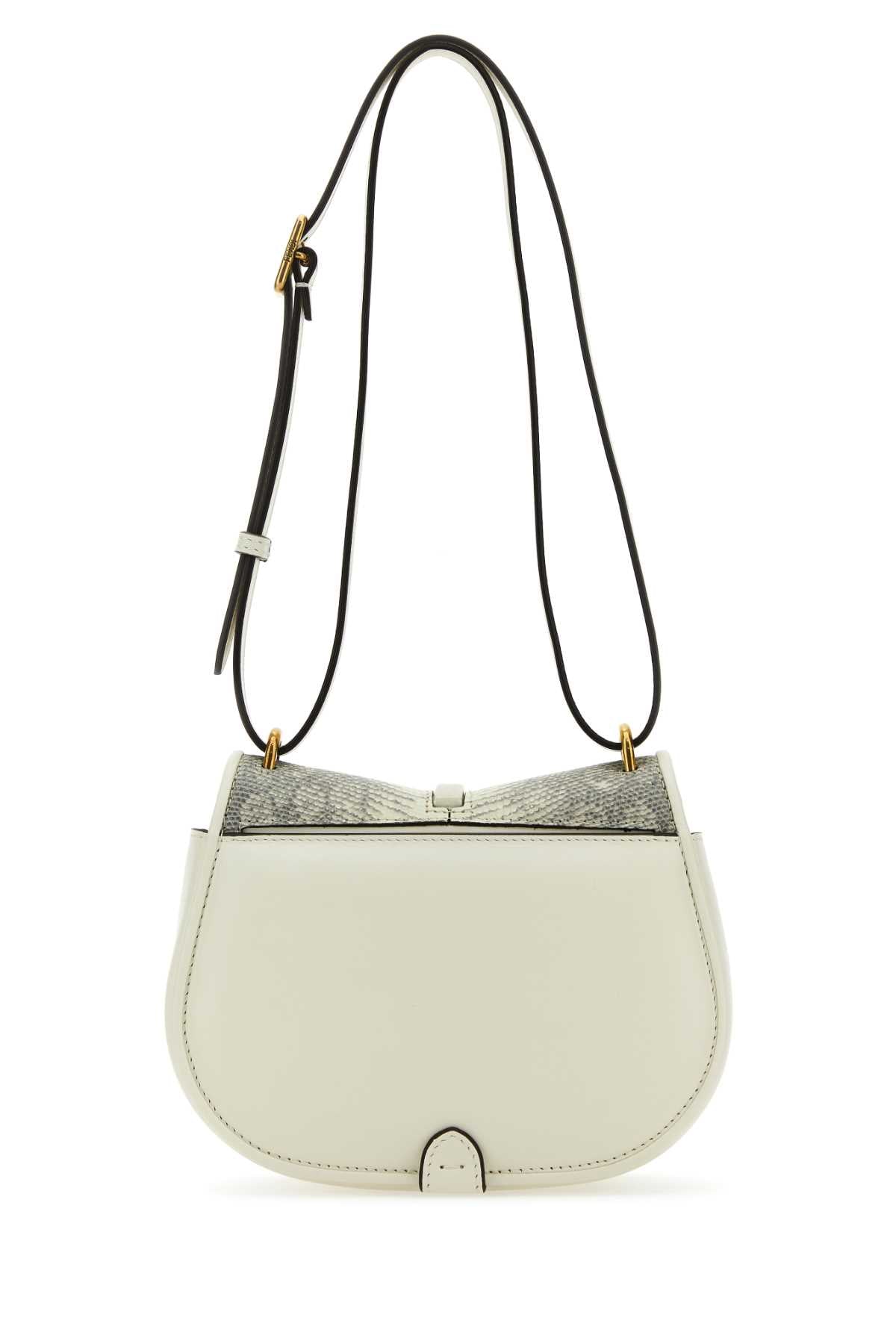 Fendi Women White Leather Mini C Mon Crossbody Bag DestGlow