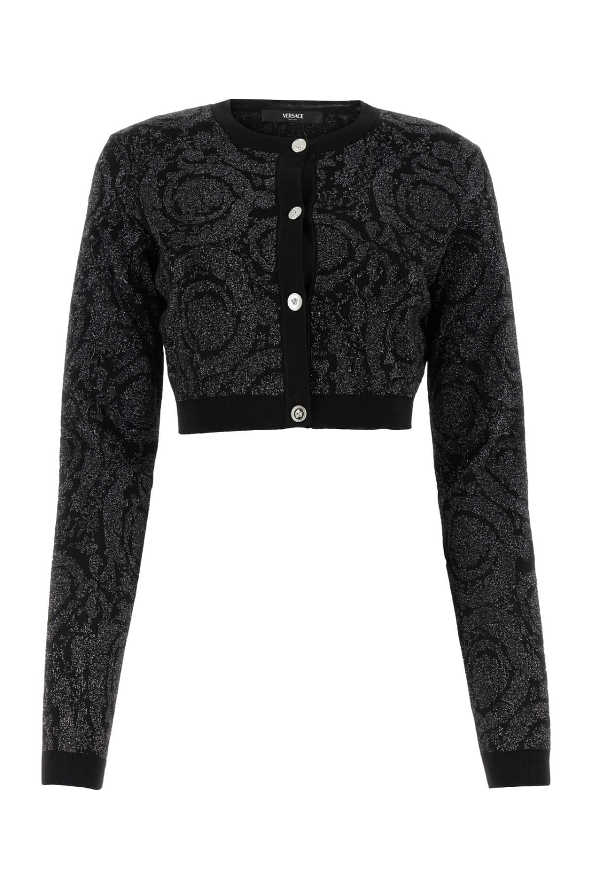 Versace Women Embroidered Stretch Viscose Blend Cardigan DestGlow