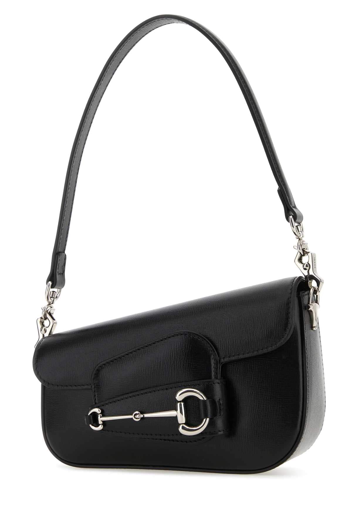 Gucci Women Black Leather Mini Gucci Horsebit 1955 Handbag DestGlow