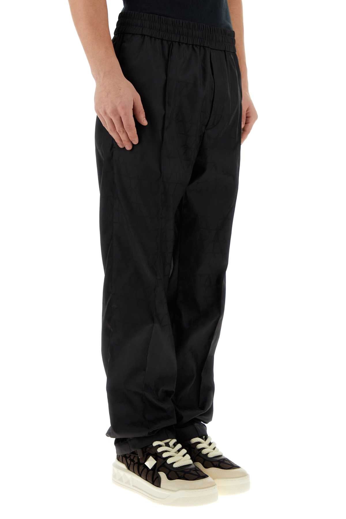Valentino Garavani Men Black Toile Iconographe Chino Pant DestGlow