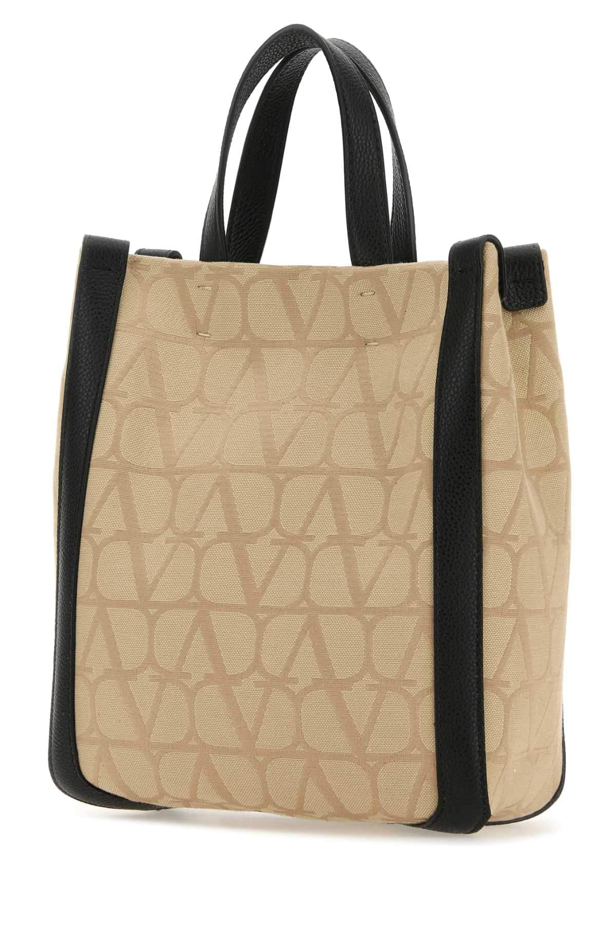 Valentino Garavani Men Beige Toile Iconographe Shopping Bag DestGlow