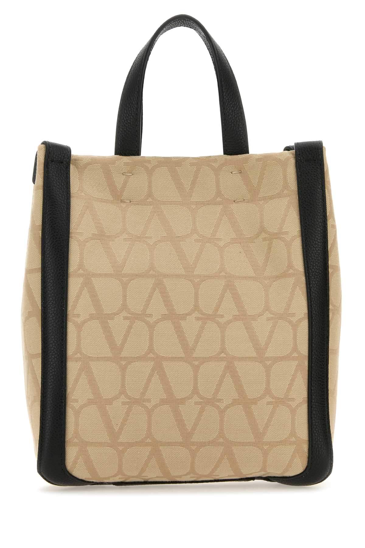 Valentino Garavani Men Beige Toile Iconographe Shopping Bag DestGlow