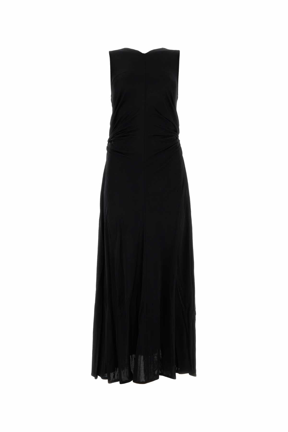 Bottega Veneta Women Black Jersey Long Dress DestGlow