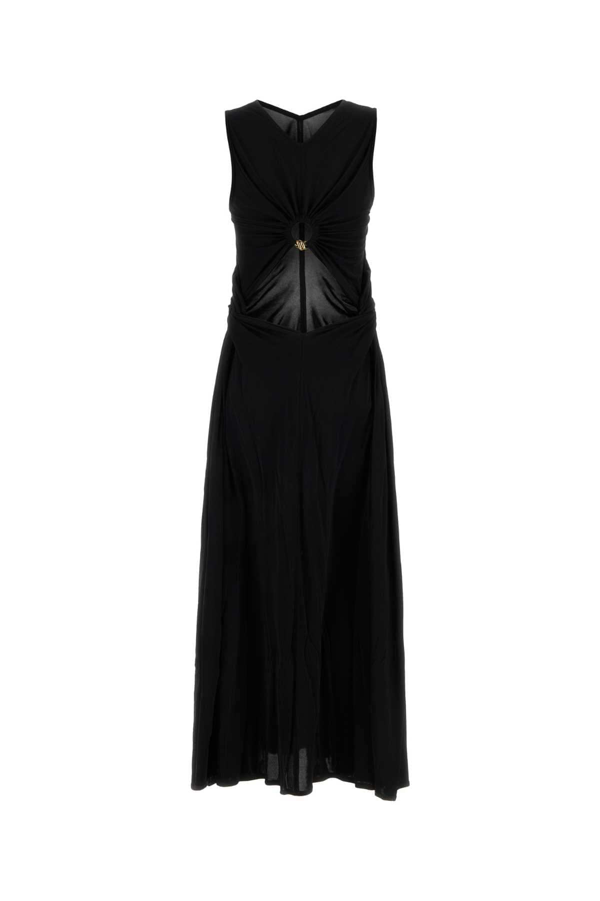 Bottega Veneta Women Black Jersey Long Dress DestGlow