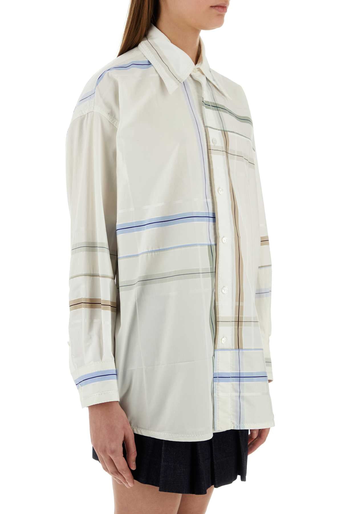 Bottega Veneta Women Embroidered Poplin Shirt DestGlow