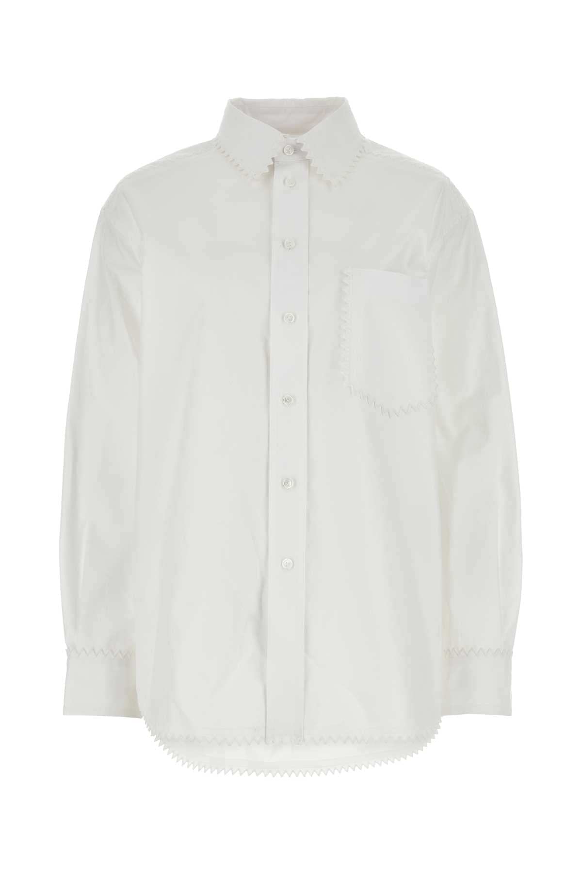 Bottega Veneta Women White Oxford Shirt DestGlow