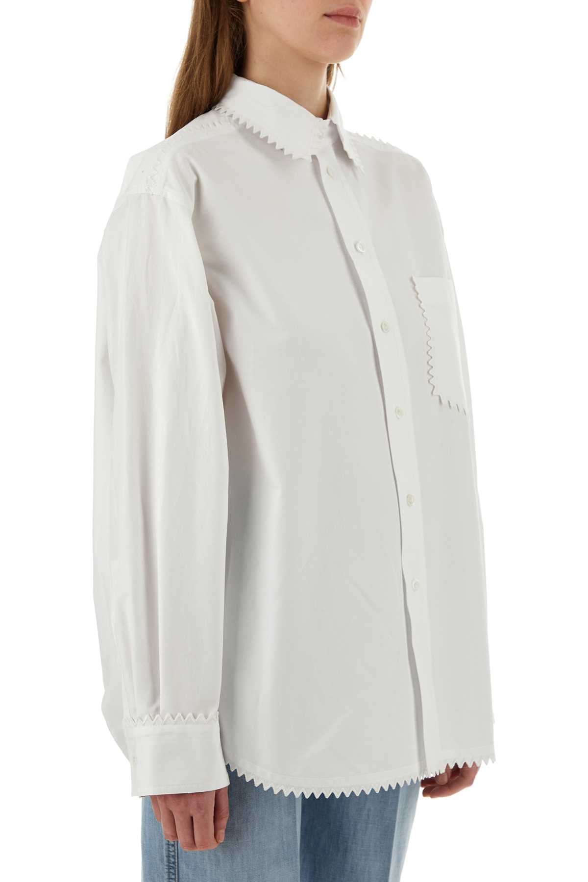 Bottega Veneta Women White Oxford Shirt DestGlow