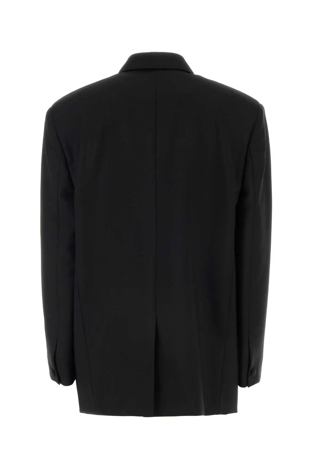 Givenchy Women Black Wool Blend Oversize Blazer DestGlow