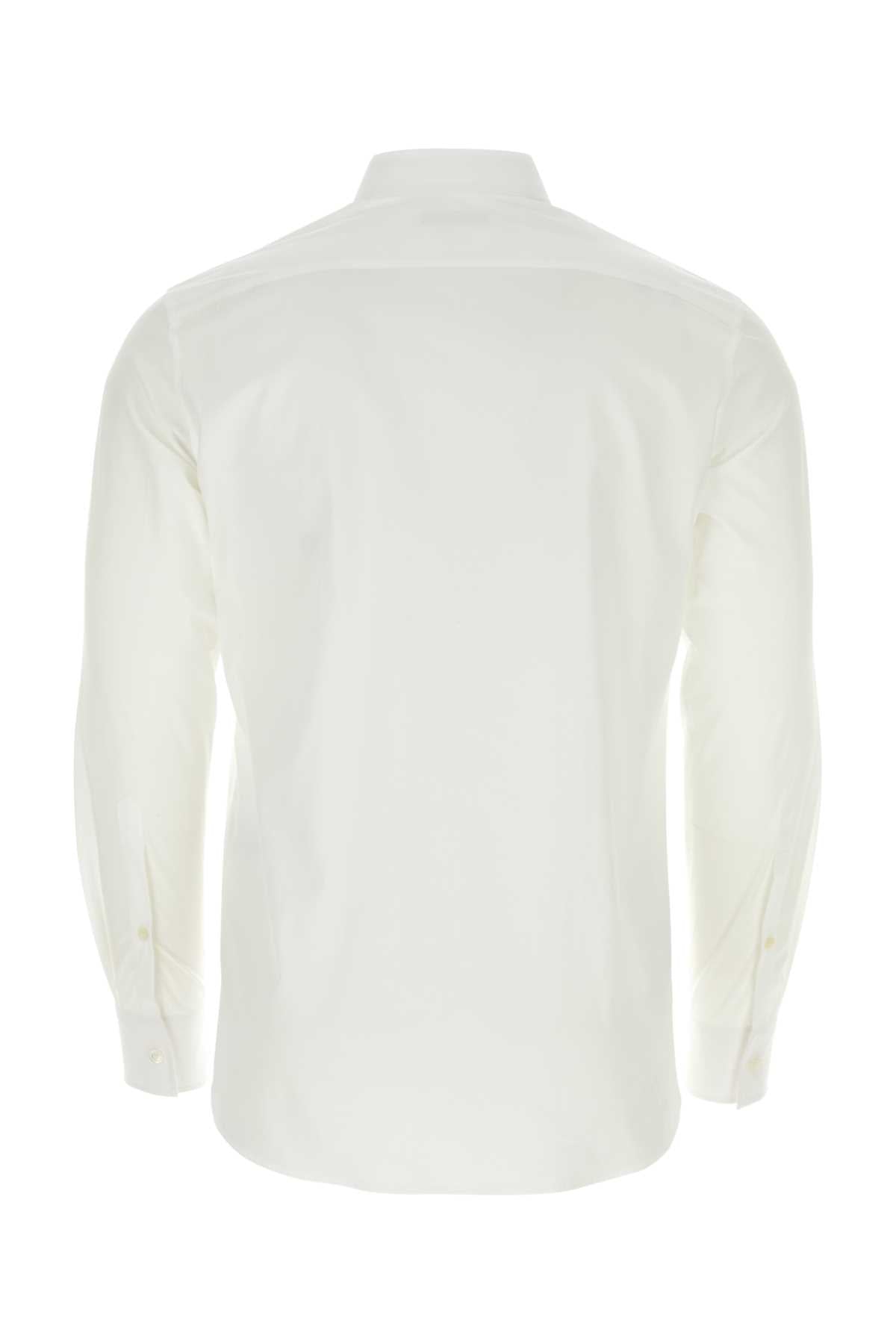 Valentino Garavani Men White Popeline Shirt DestGlow